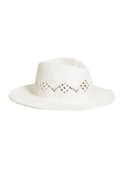 Seafolly Sails Panama Hat in White, view 1, click to see full size