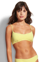 Seafolly Sea Dive Bralette In Wild Lime, view 1, click to see full size