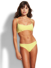 Seafolly Sea Dive Bralette In Wild Lime, view 3, click to see full size
