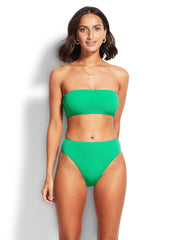 Seafolly Sea Dive Tube Top In Jade, view 1, click to see full size