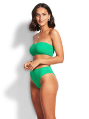 Seafolly Sea Dive Tube Top In Jade, view 3, click to see full size
