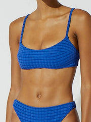 Solid & Striped The Elsa Top In Cobalt Stripe, view 1, click to see full size