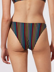Solid & Striped The Elsa Bottom In Rainbow Pinstripe, view 2, click to see full size