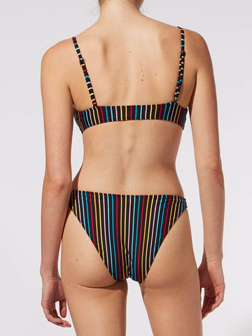 Solid & Striped The Elsa Top In Rainbow Pinstripe