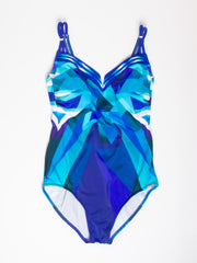Sunflair One Piece D Cup Tank In Aqua, view 1, click to see full size