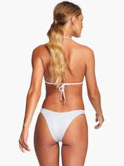 Vitamin A Gia Triangle Top in White Ecotex, view 2, click to see full size