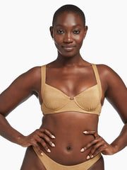 Vitamin A Demi Top In Golden Glow Metallic, view 1, click to see full size