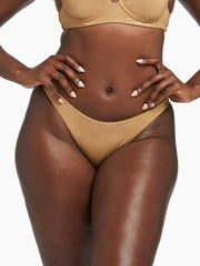 Vitamin A Cali High Leg In Golden Glow Metallic, view 1, click to see full size