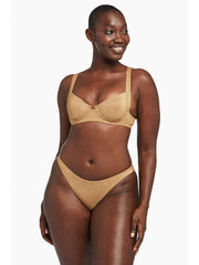 Vitamin A Demi Top In Golden Glow Metallic, view 4, click to see full size