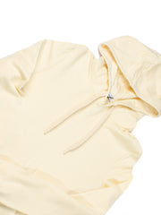 Vitamin A Emery Fleece Hoodie in EcoSoft Ecru, view 5, click to see full size