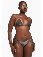 Vitamin A Gia Reversible Triangle Top In Graphite Metallic, view 3, click to see full size