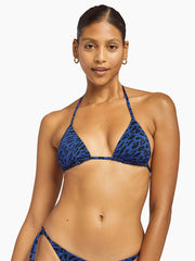 Vitamin A Gia Triangle Top In Sea Leopard, view 1, click to see full size