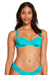 Vitamin A Goldie Underwire Top in Oceana Shimmer Ecolux, view 1, click to see full size