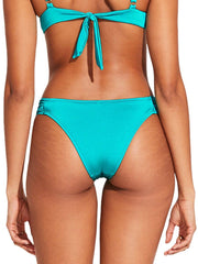 Vitamin A Gemma Ruched Bottom in Oceana Shimmer Ecolux, view 2, click to see full size