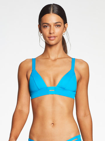 Vitamin A Neutra Bralette In Cyan Ecolux
