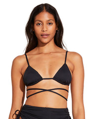 Vitamin A Sol Top in Eco Black, view 1, click to see full size